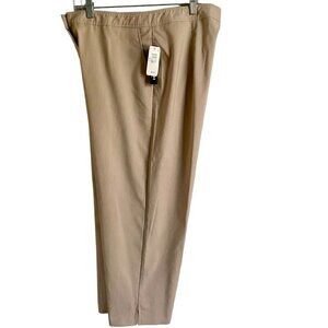 Bay Studio Beige Stretch Crop Pants Women's Size 14 NEW NWT